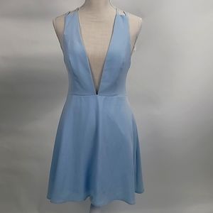 Adorable Super Down M baby blue dress